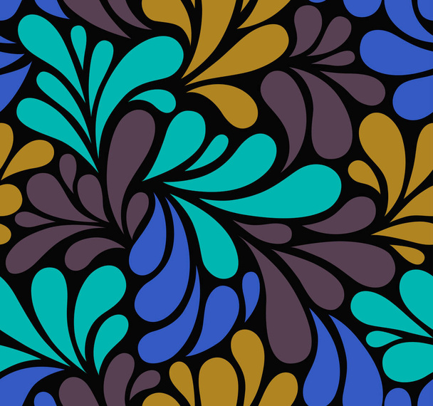 Patrón sin costura vectorial con gotas multicolores. Fondo floral abstracto colorido. EPS 10
 - Vector, imagen