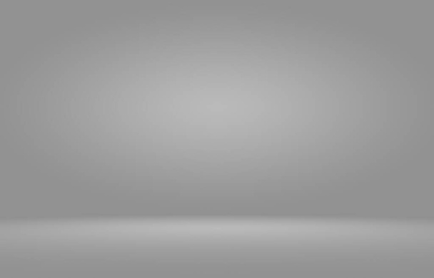 Empty white and grey studio backdrop background - Photo, Image