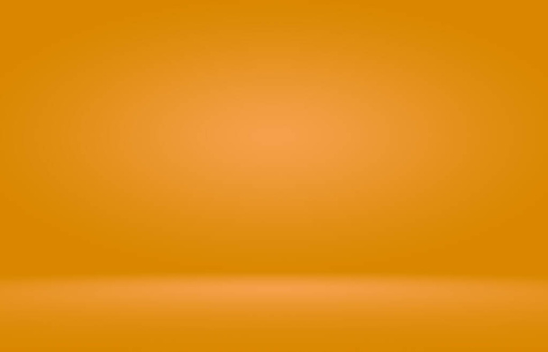 Πορτοκαλί φόντο φωτογραφικό στούντιο κάθετη με μαλακό βινιέτα. Μαλακή κλίση φόντου. Βαμμένο φόντο στούντιο καμβά. - Φωτογραφία, εικόνα