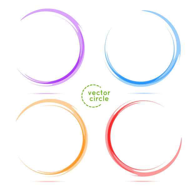 SET. Four Circles for your business - Vector, Image