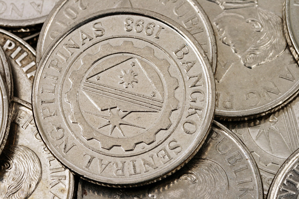 Close-up van Filipijnse peso 's - Foto, afbeelding