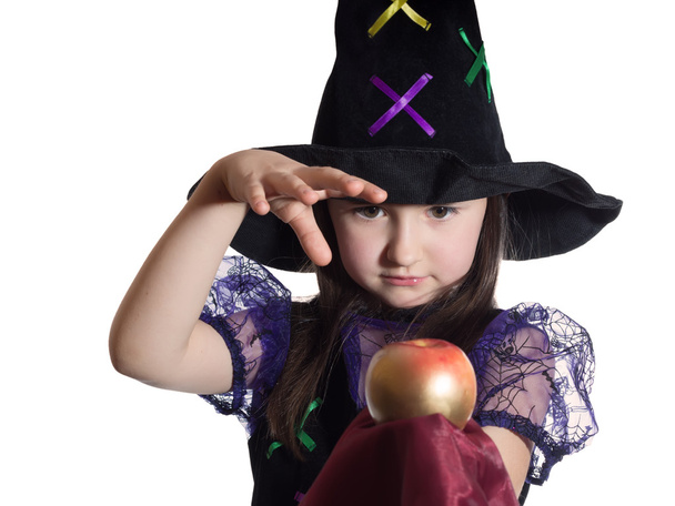 Portrait de fille en costume de magicien
 - Photo, image