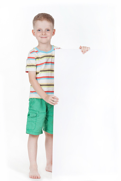 Boy on white background - Φωτογραφία, εικόνα
