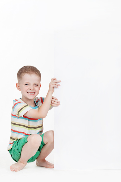 Boy on white background - Foto, afbeelding