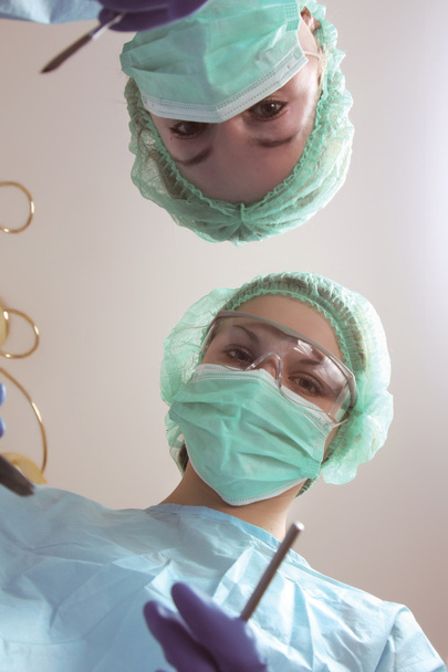 Below view of surgeons - Foto, Bild