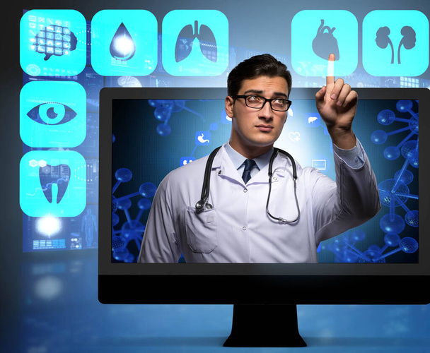 Telehealth concept with doctor doing remote check-up - Photo, Image