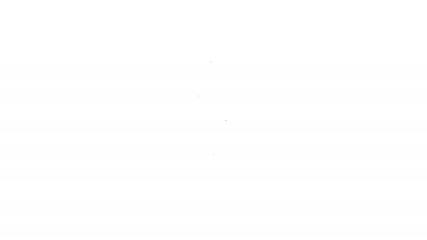 Linea nera Icona dello sperma isolata su sfondo bianco. Animazione grafica 4K Video motion - Filmati, video