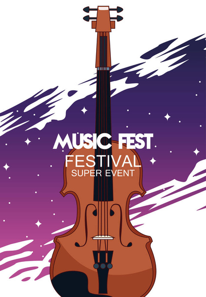 poster del festival musicale con violino
 - Vettoriali, immagini