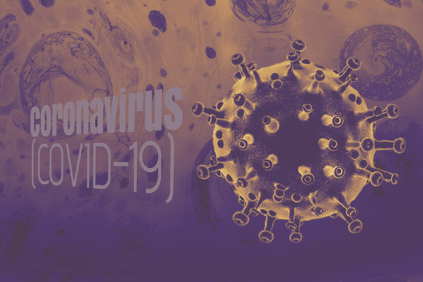 COVID-19 Corona virüsü küresel salgın hastalığını yaymayı bırak. - Fotoğraf, Görsel