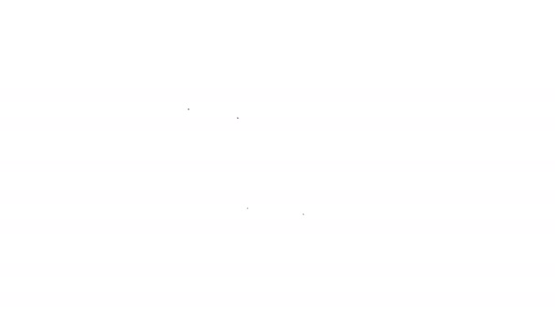 Schwarzer Laptop mit Stern-Symbol auf weißem Hintergrund. Favorit, beste Bewertung, Auszeichnungssymbol. 4K Video Motion Grafik Animation - Filmmaterial, Video