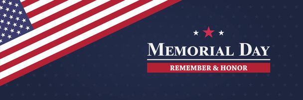 Memorial Day background vector illustration. Remember and honor concept - Vector, Image