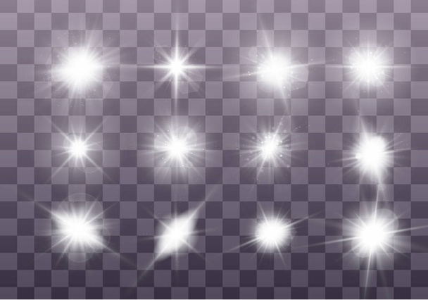 Étincelles blanches, étoiles
 - Vecteur, image