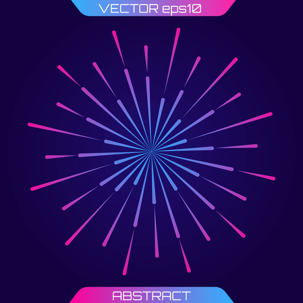 Light rays of burst - Vektor, kép