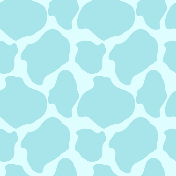 naadloos patroon met abstracte dierenprint in blauwe tinten. Modern abstract design voor verpakking, papier, omslag, stof, interieur - Vector, afbeelding