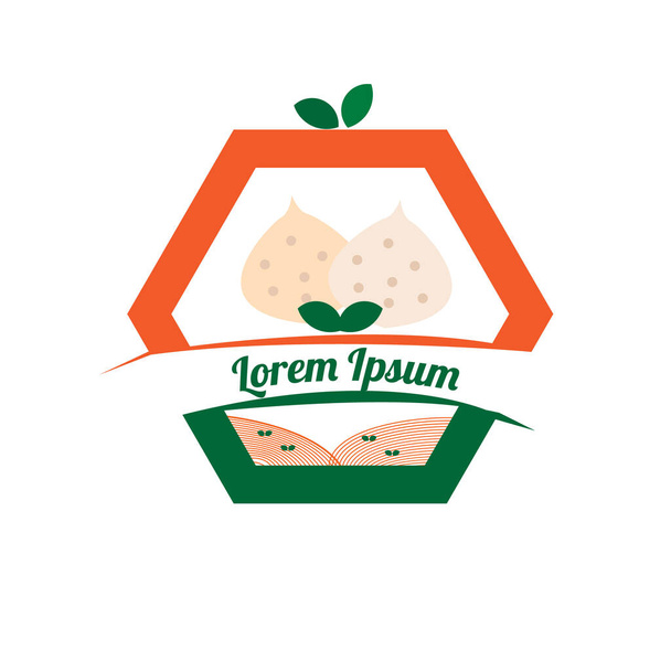 Fruit Yam boon, jicama vector illustratie. - Vector, afbeelding