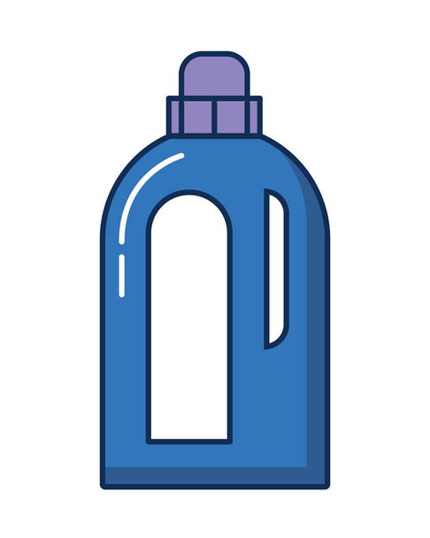 fertőtlenítő műanyag gallon palack termék lapos stílus - Vektor, kép