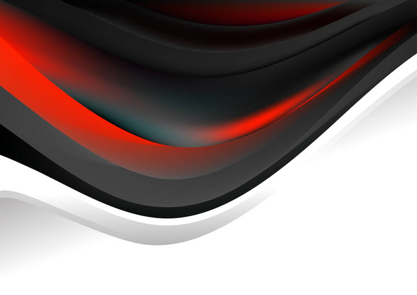 Futuristický design vektoru pozadí červené čáry - Vektor, obrázek