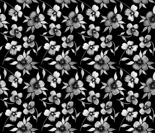 χωρίς ραφή πολύχρωμο φωτεινό μοτίβο με όμορφα λουλούδια - Φωτογραφία, εικόνα