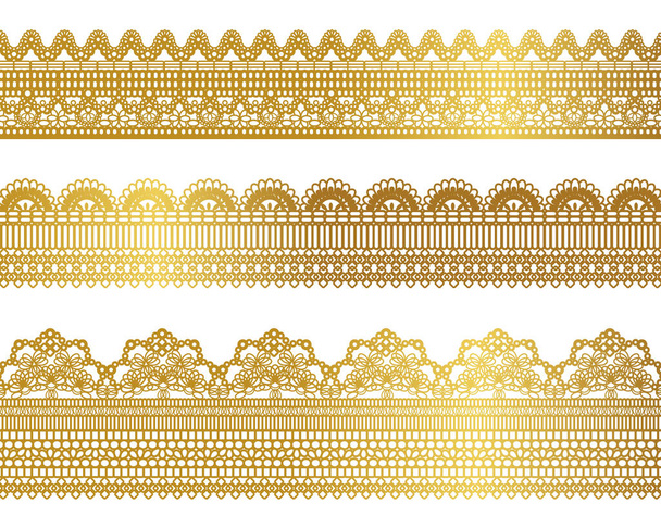 set of luxury laces - Vector, Image