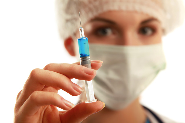 Woman having an injection - Foto, Bild