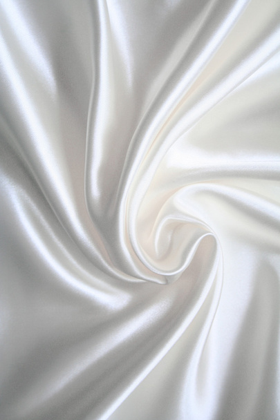 Smooth elegant white silk - Foto, Imagem