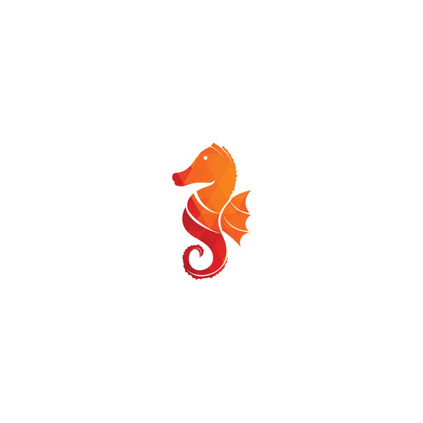 Mořský kůň vektorové logo design. - Vektor, obrázek