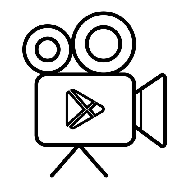 Illustrazione vettoriale icona della fotocamera del cinema
 - Foto, immagini