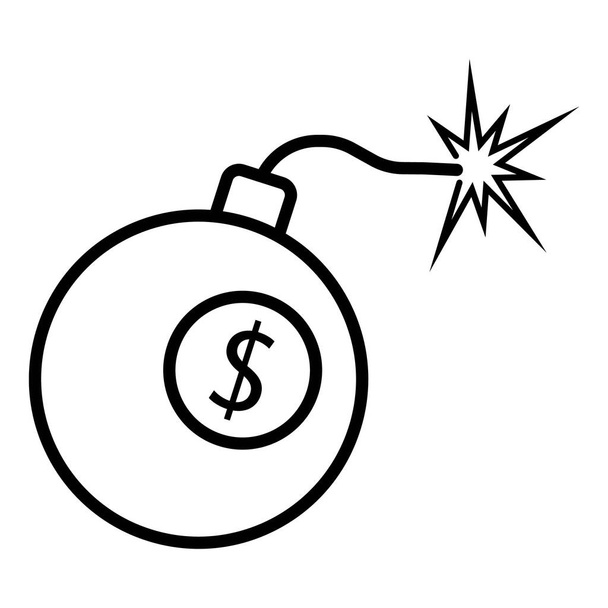 Icono de Dollar Bomb. Elemento financiero
 - Foto, imagen