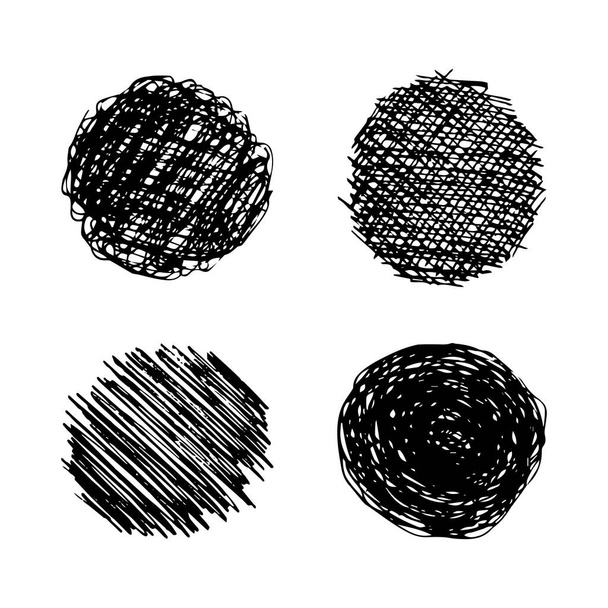 Scarabocchiare cerchio disegnato a mano striscio
 - Vettoriali, immagini