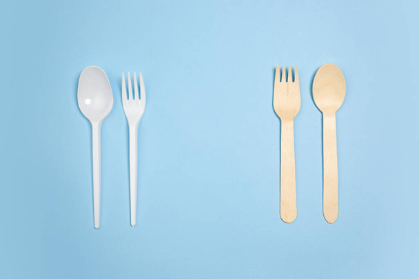 Život šetrný k životnímu prostředí - organické kuchyňské nádobí ve srovnání s polymery, plastové analogy. - Fotografie, Obrázek