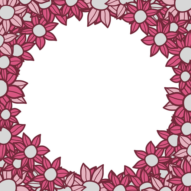 Vector floral frame - Vector, imagen