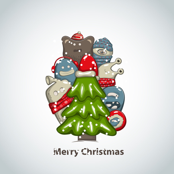 Рождественское дерево
 - Вектор,изображение