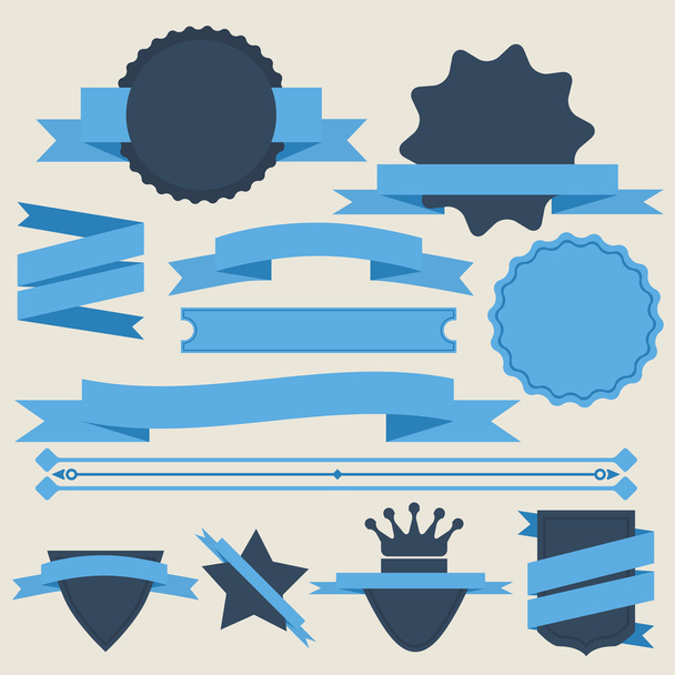 Vector Stickers and Badges. Flat Style - Vector, imagen
