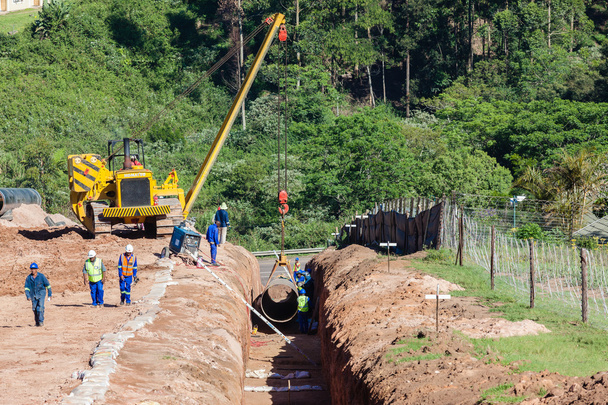 Výstavba vodovodní potrubí aquadukt - Fotografie, Obrázek