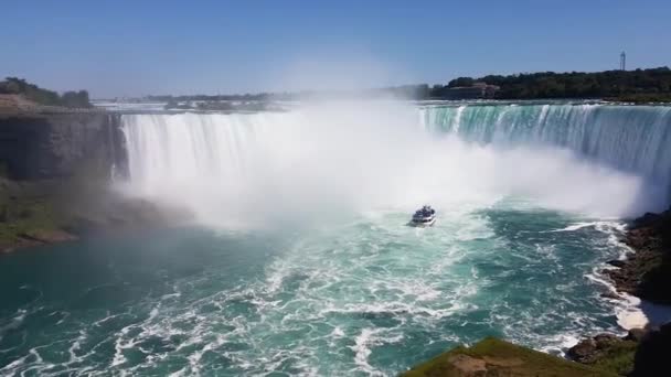 Kuuluisa vesiputous Niagara Falls Kanadassa
 - Materiaali, video
