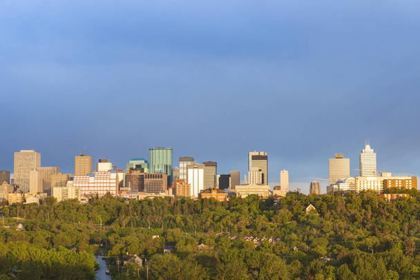 Ranní panorama Edmonton. Edmonton, Alberta, Kanada. - Fotografie, Obrázek