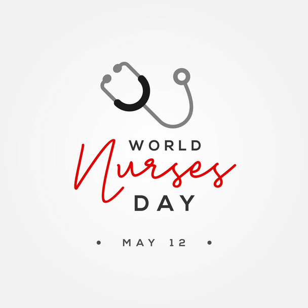 World Nurses Day Vector Design Ilustração
 - Vetor, Imagem
