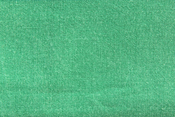 Green linen fabric cotton for wallpaper design. - Photo, Image