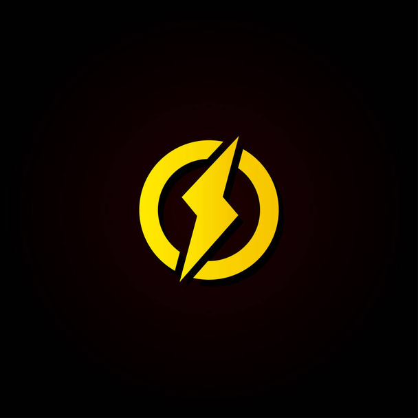 Diseño de vectores de logotipo Flash simple
 - Vector, imagen