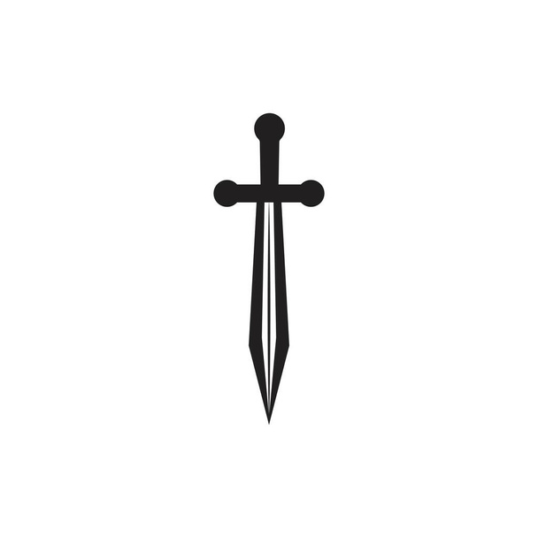 Logo miecza wektor ilustracji szablon - Wektor, obraz