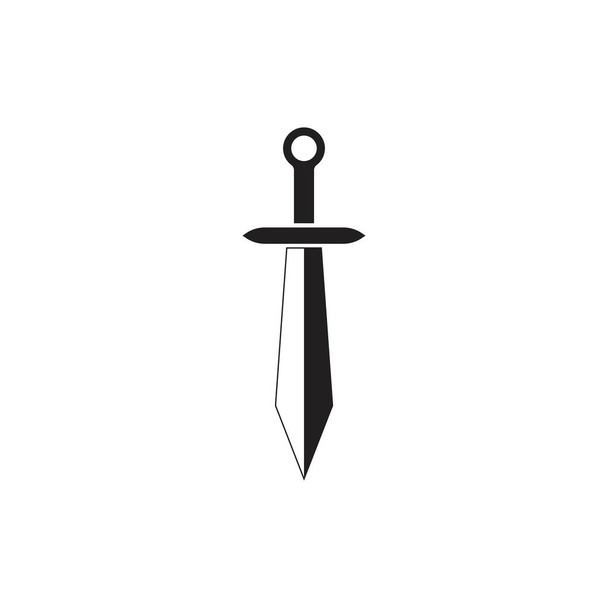 Šablona vektorového ilustrace loga meče - Vektor, obrázek