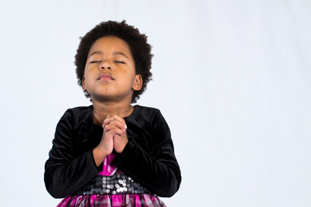 Pregando afro-americano ragazza
 - Foto, immagini