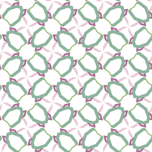 seamless pattern with geometric shapes vector illustration - Wektor, obraz