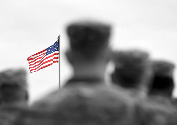 День памяти. День ветеранов. Американские солдаты. Армия США. Вооружённые силы США
 - Фото, изображение