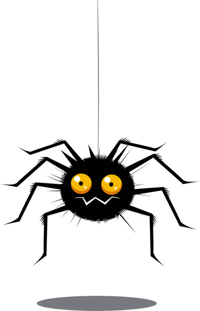 halloween spider with a large yellow eyes - Фото, изображение
