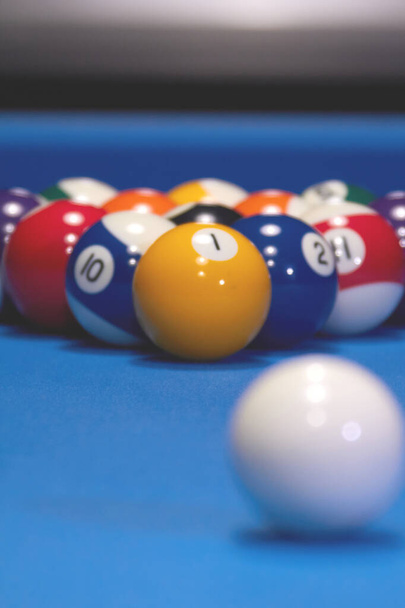 billiard balls close up - Photo, Image