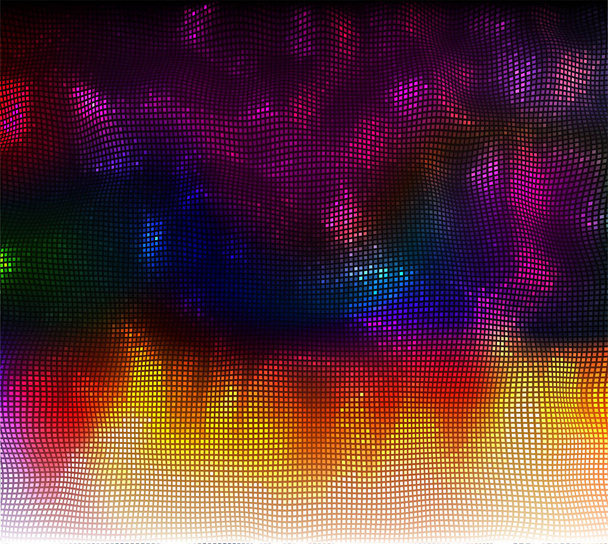 Vektor absztrakt háttér hullám pixelek. Szín féltónusú textúra. - Vektor, kép