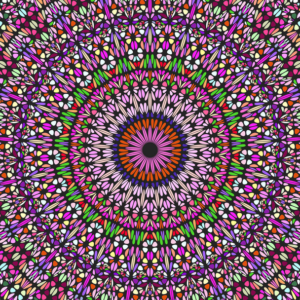 Psychedelisch oosters abstract edelsteen mozaïek patroon achtergrond - Vector, afbeelding