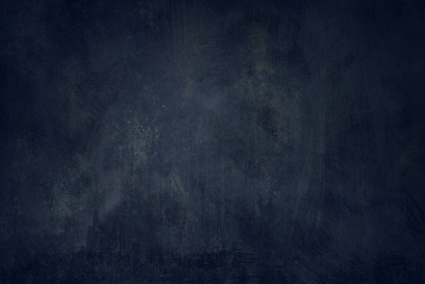 Dark blue grungy background or texture - Foto, afbeelding