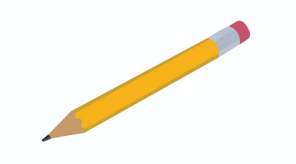 Bir Kalem Resiminin İzole Edilmiş Vektörü - Vektör, Görsel